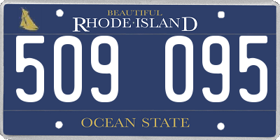 RI license plate 509095