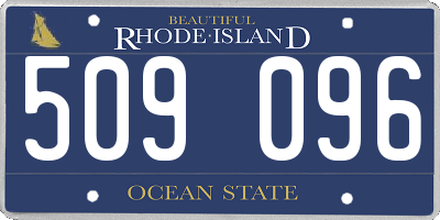 RI license plate 509096