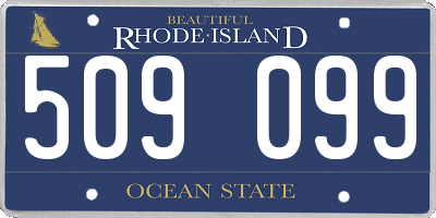 RI license plate 509099