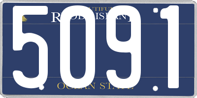 RI license plate 5091