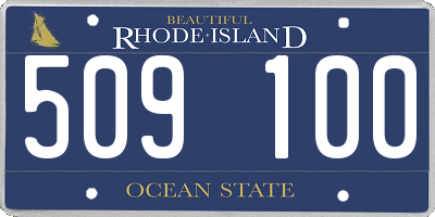 RI license plate 509100