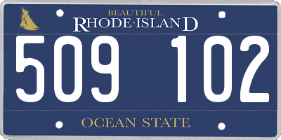 RI license plate 509102