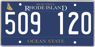 RI license plate 509120