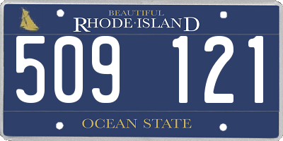 RI license plate 509121