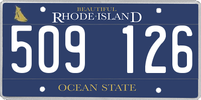 RI license plate 509126