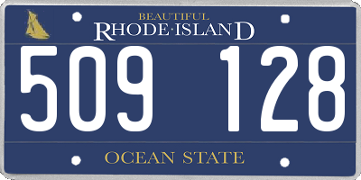 RI license plate 509128
