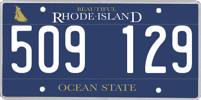 RI license plate 509129