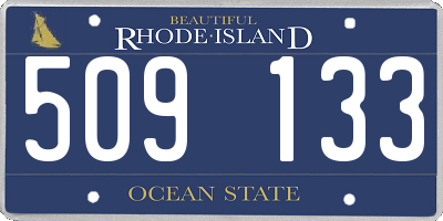 RI license plate 509133
