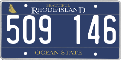 RI license plate 509146