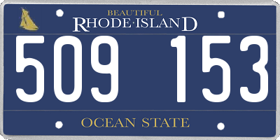 RI license plate 509153