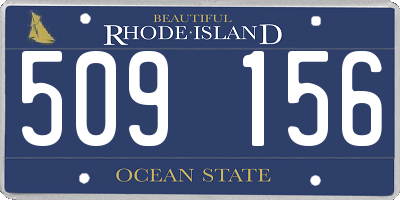 RI license plate 509156