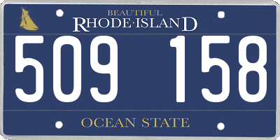 RI license plate 509158