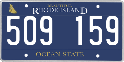 RI license plate 509159