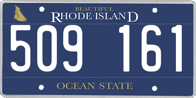 RI license plate 509161