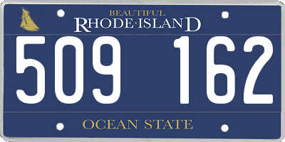 RI license plate 509162