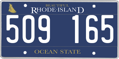 RI license plate 509165