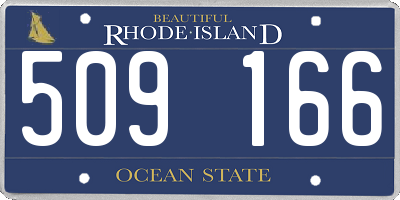 RI license plate 509166