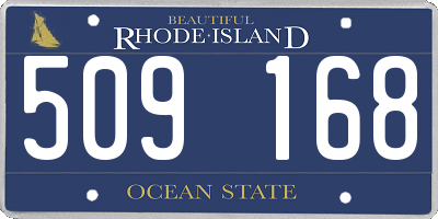 RI license plate 509168