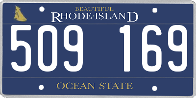 RI license plate 509169