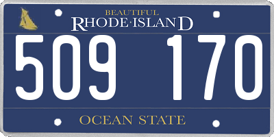 RI license plate 509170