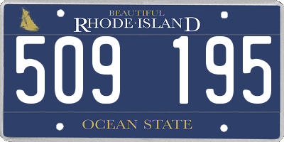 RI license plate 509195