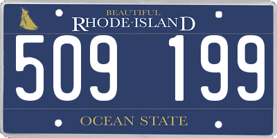 RI license plate 509199