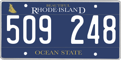 RI license plate 509248