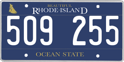 RI license plate 509255