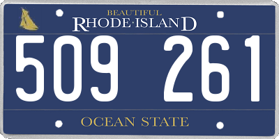 RI license plate 509261