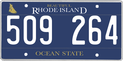RI license plate 509264
