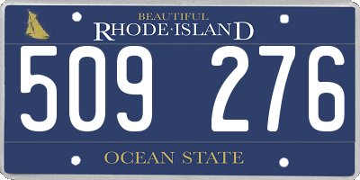 RI license plate 509276