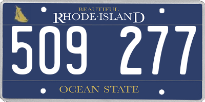 RI license plate 509277