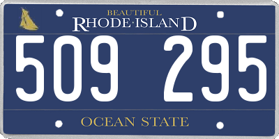 RI license plate 509295