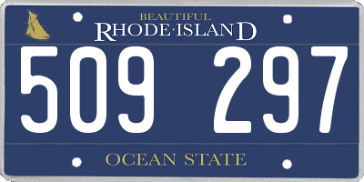 RI license plate 509297