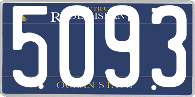 RI license plate 5093