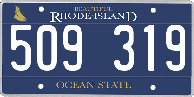 RI license plate 509319