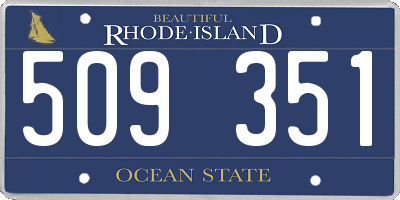 RI license plate 509351