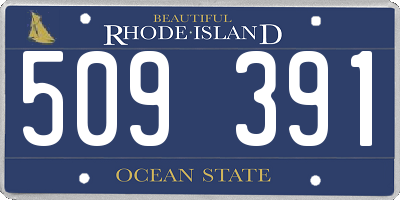 RI license plate 509391