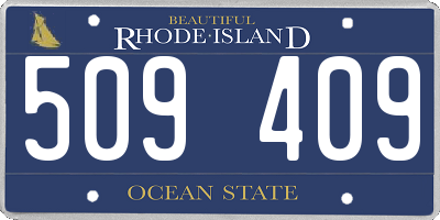 RI license plate 509409