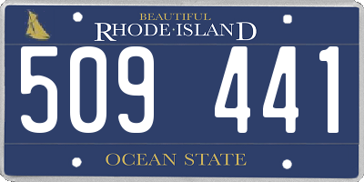 RI license plate 509441
