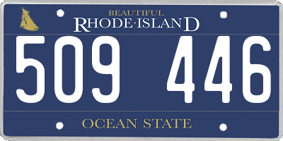 RI license plate 509446