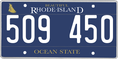 RI license plate 509450