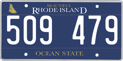 RI license plate 509479