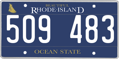 RI license plate 509483