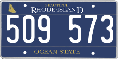 RI license plate 509573