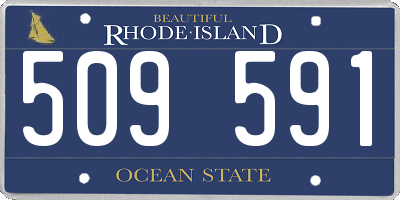 RI license plate 509591