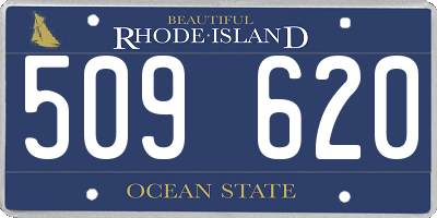 RI license plate 509620