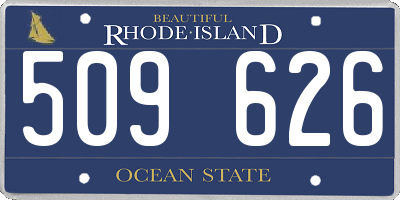 RI license plate 509626