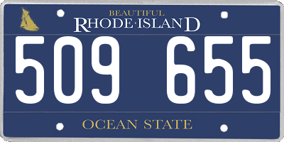 RI license plate 509655