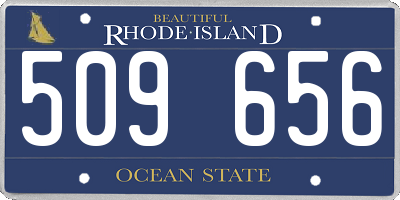 RI license plate 509656